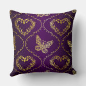 ゴールデンハートと蝶 クッション (裏面)