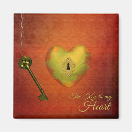 ゴールデンハートと鍵 マグネット