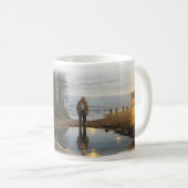 ゴールデンハートの生涯の旅 老人マグカップ コーヒーマグカップ (正面右)