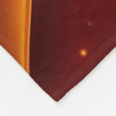 ゴールデンハートオンレッドwith星 フリースブランケット (角)