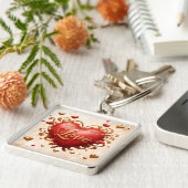 "ゴールデンハートグロー" キーホルダー (側面)