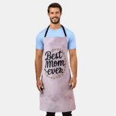 ゴールデンハートトレンディース最高のクリットママエバーモダン エプロン (着用した状態)