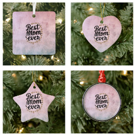 ゴールデンハートトレンディース最高のクリットママエバーモダン セラミックオーナメント