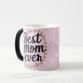 ゴールデンハートトレンディース最高のクリットママエバーモダン モーフィングマグカップ (正面左)