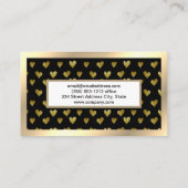 ゴールデンハートパターン 名刺 (裏面)