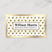 ゴールデンハートパターン 名刺 (正面)