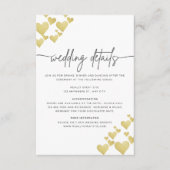  ゴールデンハートビート ウェディング詳細カード エンクロージャーカード (正面)
