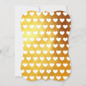 ゴールデンハートベビー誕生写真の発表 案内状 (裏面)