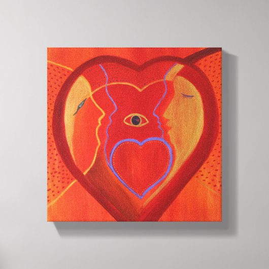 ゴールデンハート独身のプリント キャンバスプリント (正面)