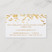 ゴールデンハート紙吹雪ブラックグラムデリケートグラム 名刺 (裏面)