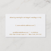 ゴールデンハート紙吹雪ホワイトデリケートグラム 名刺 (裏面)