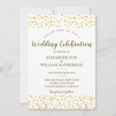 ゴールデンハート結婚式招待状 招待状 (正面)