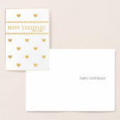 ゴールデンハート50周年結婚のお母さんとパパ 箔カード (ディスプレー)