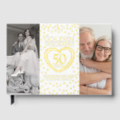 ゴールデンハート50結婚周年記念写真白 ゲストブック (正面)