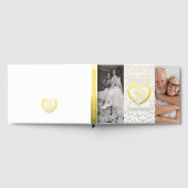 ゴールデンハート50結婚周年記念写真白 ゲストブック (全面)