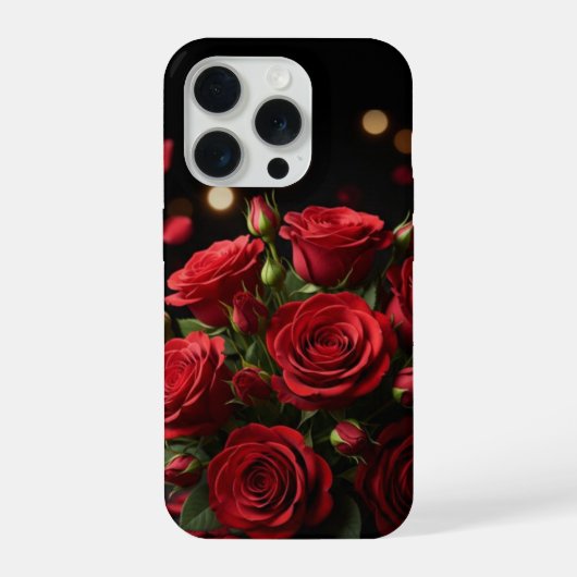 ゴールデンハート エレガントケース – iPhone 15 Pro バレンタイン iPhoneケース (裏面)
