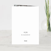 ゴールデンハート |結婚さんの写真 箔グリーティングカード (裏面)