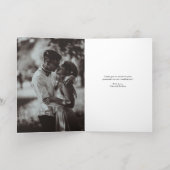 ゴールデンハート |結婚さんの写真 箔グリーティングカード (内側レイダウン)