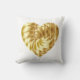 ゴールデンハート(金ゴールドの形の愛) クッション