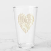 ゴールデンハート(金ゴールドの形の愛) タンブラーグラス (裏面)