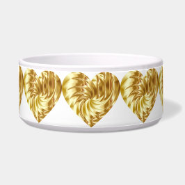 ゴールデンハート(金ゴールドの形の愛) ボウル