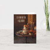 ゴールデンハーベストエレガンスサンクスギビング誕生日 カード (正面)