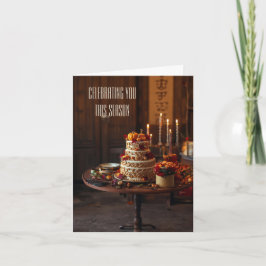 ゴールデンハーベストエレガンスサンクスギビング誕生日 カード