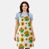 ゴールデンハーベストホワイトキッチンエプロン エプロン (着用した状態)