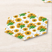 ゴールデンハーベストホワイト ペーパーコースター (アングル)