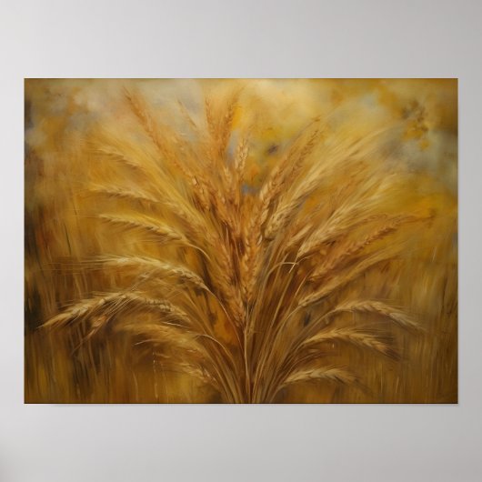 ゴールデンハーベスト小麦畑 ポスター (正面)
