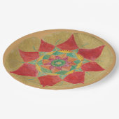 ゴールデンハ絵を描ンドマダラ紙プレート9イン ペーパープレート (アングル)