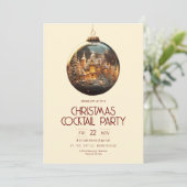 ゴールデンバウブルオフィスパーティの招待状 招待状 (スタンド正面)