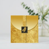 ゴールデンバタフライウィムゼイ結婚式招待状 招待状 (スタンド正面)