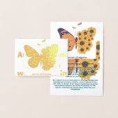 ゴールデンバタフライ🦋フォイルカード 箔カード (ディスプレー)