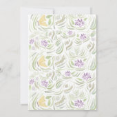 ゴールデンバタフライベビーシャワー 招待状 (裏面)