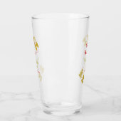 ゴールデンバタフライレッドベビーシャワーオベビー モダン タンブラーグラス (左)