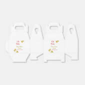 ゴールデンバタフライレッドベビーシャワーオベビー モダン フェイバーボックス (折り畳みなし)