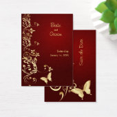 ゴールデンバタフライ結婚式の日付を保存 (デスク)