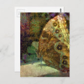 ゴールデンバタフライ,クリムト,アート,バタフライアートカード ポストカード (正面/裏面)
