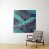 ゴールデンバナナの葉:豪華なパターン。 タペストリー (インサイチュ(横))