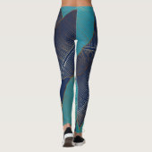 ゴールデンバナナの葉：豪華なパターン。 レギンス (裏面)