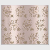 ゴールデンバラとゴールデンスノーフレークのラッピング紙 ラッピングペーパー (フラット)