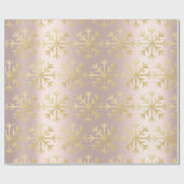ゴールデンバラとゴールデンスノーフレーク ラッピングペーパー (フラット)