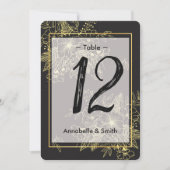 ゴールデンバラのテーブル番号 招待状 (正面)