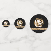 ゴールデンバラウェディングシャワーテーブル紙吹雪 コンフェッティ (裏面)