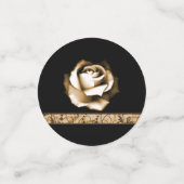 ゴールデンバラウェディングシャワーテーブル紙吹雪 コンフェッティ (スモール正面)