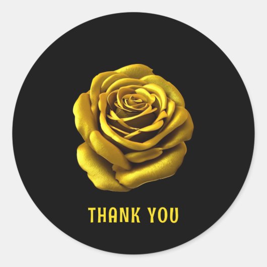 ゴールデンバラクラシックラウンドステッカー ラウンドシール (正面)