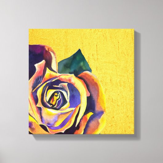 ゴールデンバラゴシック水彩画 キャンバスプリント (正面)