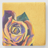 ゴールデンバラゴシック水彩画 ストーンコースター (正面)