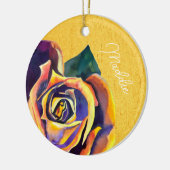 ゴールデンバラゴシック水彩画 セラミックオーナメント (左)